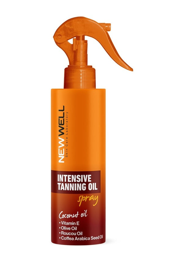 New Well Kahve Çekirdeği Yağlı Yoğun Bronzlaştırma Spreyi SPF50+ 150 ML