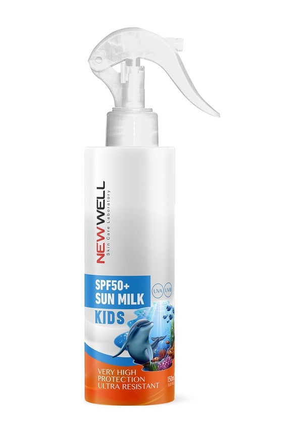New Well Yüksek Koruyuculu Çocuk Güneş Sütü SPF50+ 150 ML