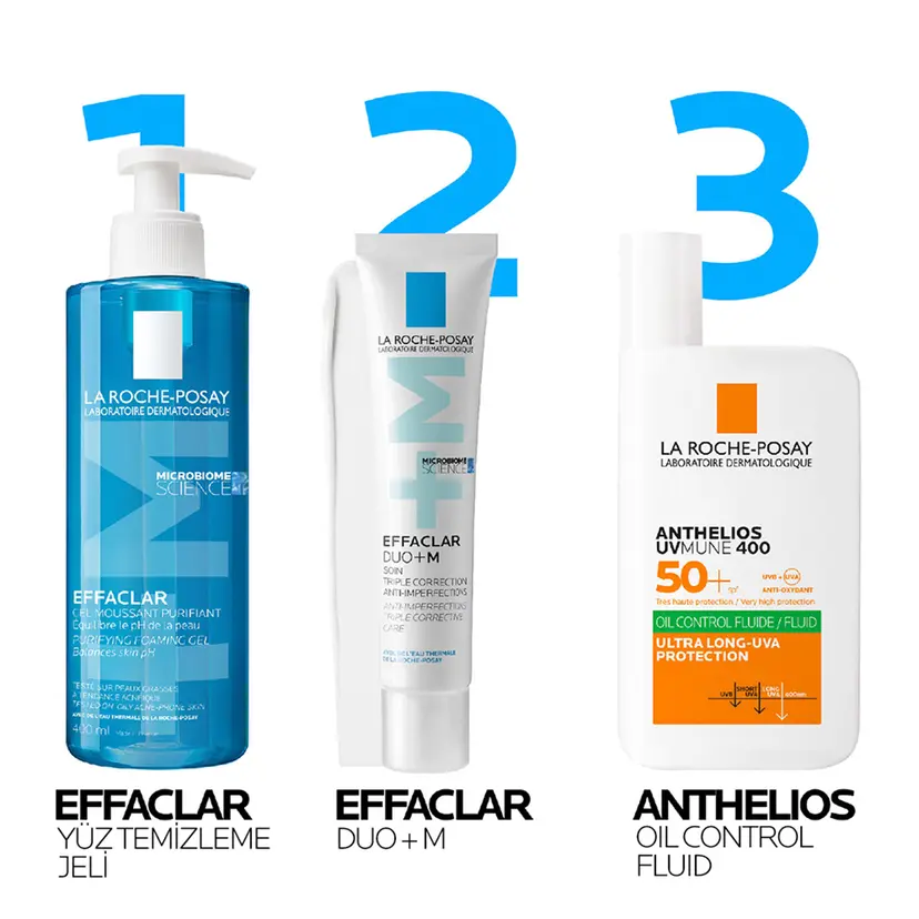 La Roche-Posay Effaclar Temizleme Jeli Yağlı ve Akneye Eğilim Gösteren Ciltler 400 ml